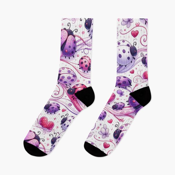 Item preview, Girly Glam Pink and Purple Ladybug Bliss designed and sold by purplesensation.