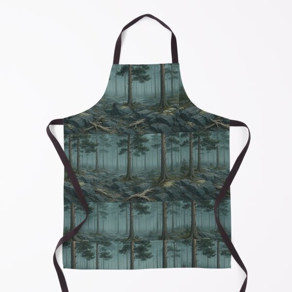 Item preview, Misty Pine Forest Landscape designed and sold by weirdfishes123.