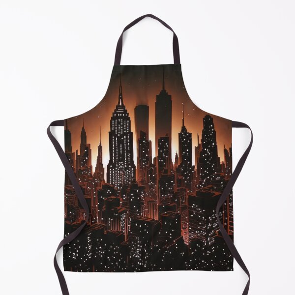 Item preview, Nightscape Skyline (Amber) designed and sold by CleverCulture.