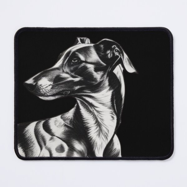 Item preview, Greyhound, sighthound black and white design designed and sold by HaychGee.