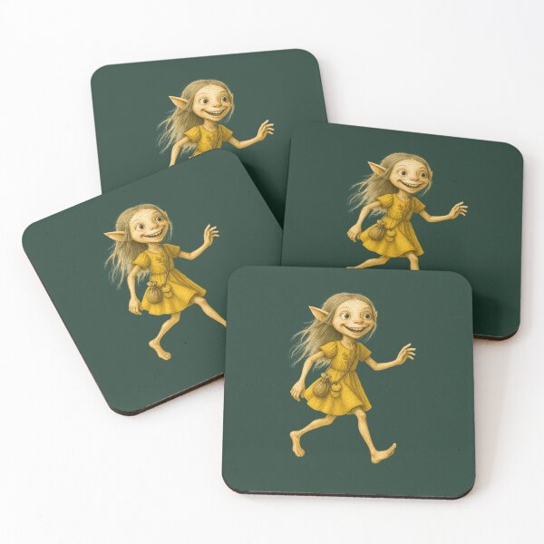 Item preview, Cheerful Forest Elf on the Go designed and sold by MYTHIC PEEL STICKERS.
