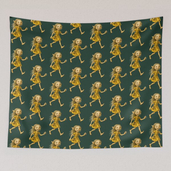 Item preview, Cheerful Forest Elf on the Go designed and sold by MYTHIC PEEL STICKERS.