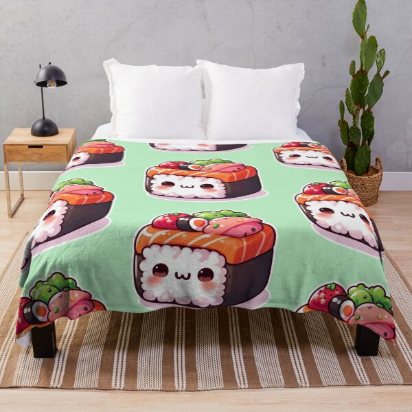 Item preview, Kawaii Sushi Manga Anime – Cute Chibi Japanese Food designed and sold by Sugar Wisdom .