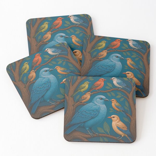 Item preview, Brilliant songbirds of many colors gather in harmony. designed and sold by ArdenArt.