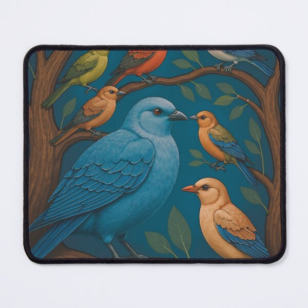 Item preview, Brilliant songbirds of many colors gather in harmony. designed and sold by ArdenArt.