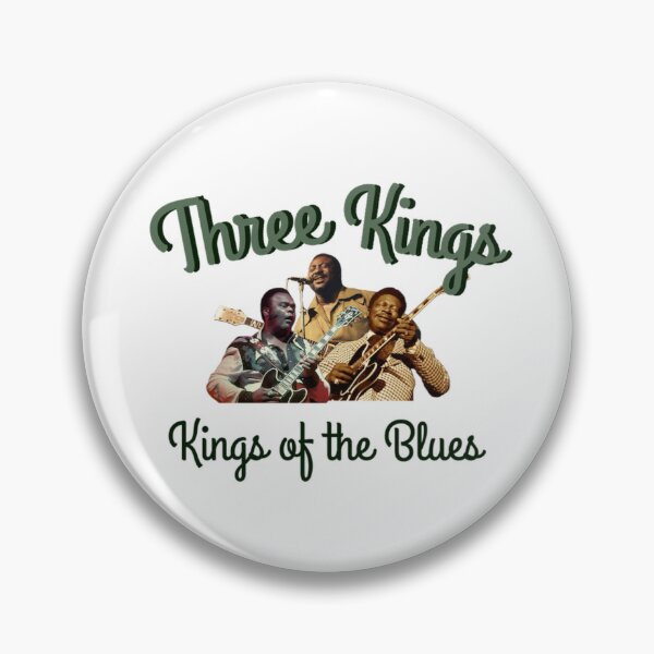 Item preview, Three Kings of the Blues Guitar Sage Green and Dark green smaller design designed and sold by cicadaadams.