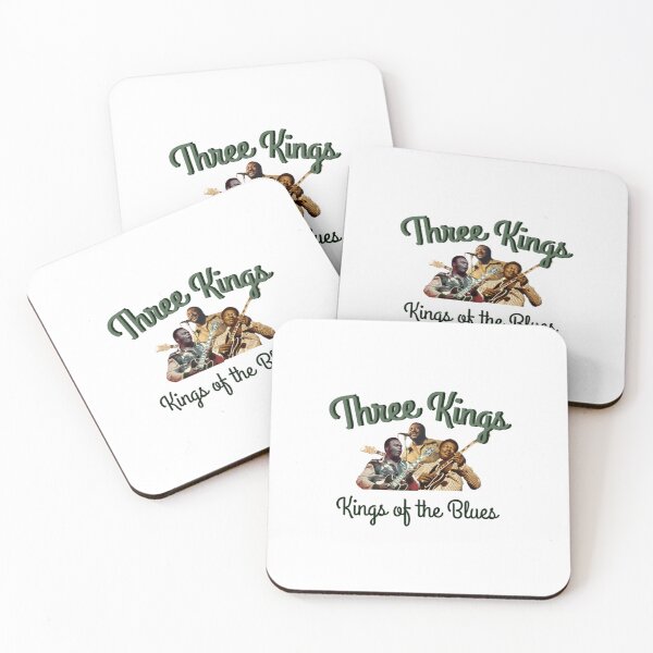 Item preview, Three Kings of the Blues Guitar Sage Green and Dark green smaller design designed and sold by cicadaadams.