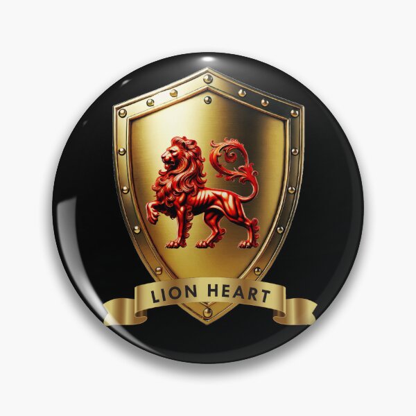 Item preview, Lion Heart Crest – Courage of the King designed and sold by Highlandkings.