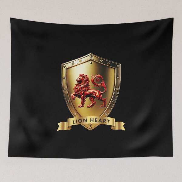 Item preview, Lion Heart Crest – Courage of the King designed and sold by Highlandkings.
