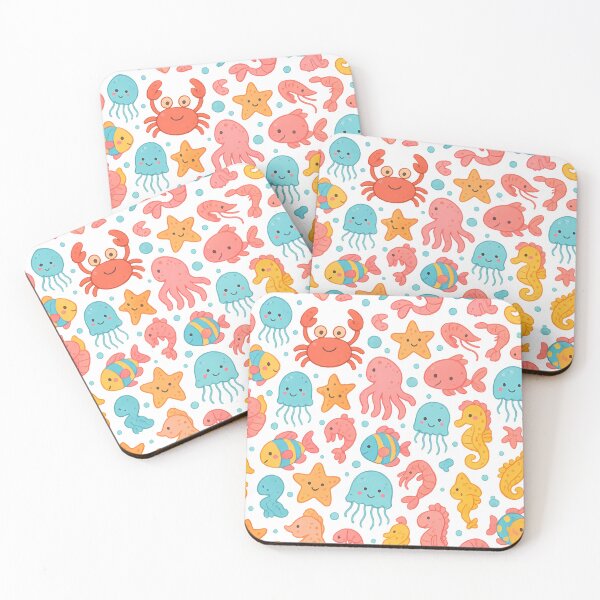 Item preview, Cute Underwater Friends – Seamless Ocean Animals Pattern for Kids designed and sold by BloomOfDesign.