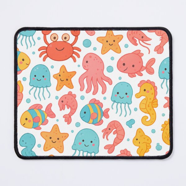 Item preview, Cute Underwater Friends – Seamless Ocean Animals Pattern for Kids designed and sold by BloomOfDesign.