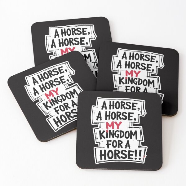 Item preview, "My kingdom for a horse." William Shakespeare's 'The Life and Death of King Richard III' designed and sold by Filologica.