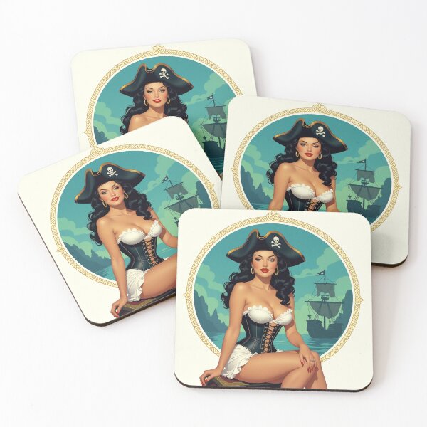 Item preview, Booty and the Beauty – Classic Pirate Pinup designed and sold by Lightning-Lace.