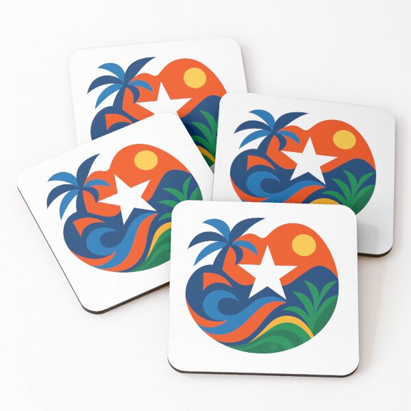 Item preview, Puerto Rican Paradise – Tropical Island Flag Art designed and sold by BoricuaRebelde.