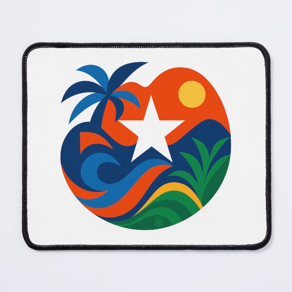 Item preview, Puerto Rican Paradise – Tropical Island Flag Art designed and sold by BoricuaRebelde.