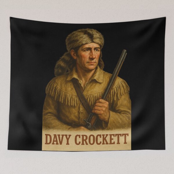 Item preview, Davy Crockett – Legendary Texan Frontiersman | Texas History & Alamo Hero designed and sold by jelonkaa.