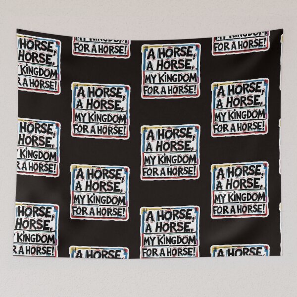 Item preview, "My kingdom for a horse." William Shakespeare's 'The Life and Death of King Richard III' designed and sold by Filologica.