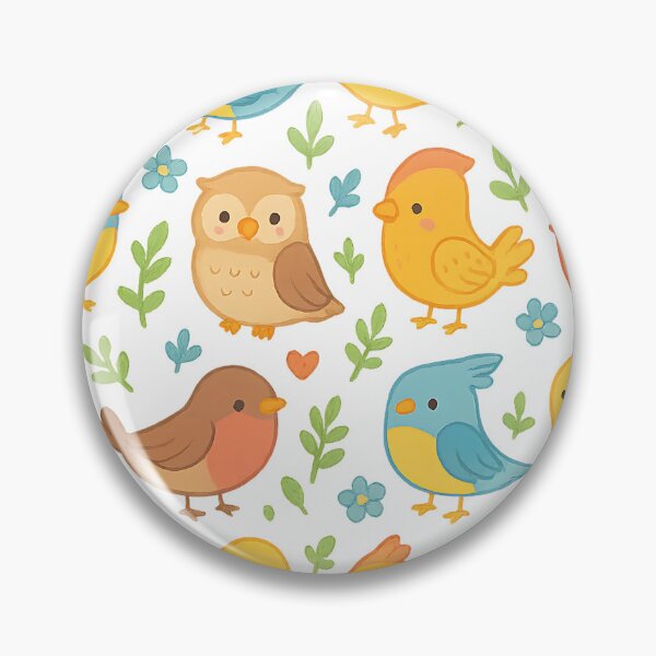 Item preview, Adorable Birds – Seamless Cartoon Bird Pattern for Kids designed and sold by BloomOfDesign.