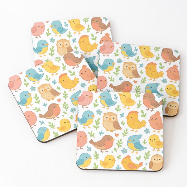 Item preview, Adorable Birds – Seamless Cartoon Bird Pattern for Kids designed and sold by BloomOfDesign.