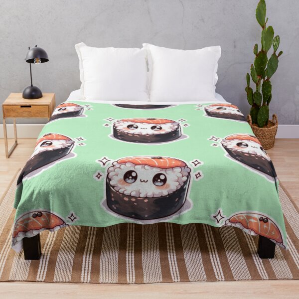 Item preview, Kawaii Sushi Manga Anime – Cute Chibi Japanese Food designed and sold by Sugar Wisdom .