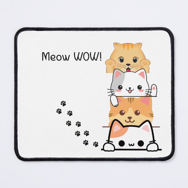 Item preview, Meow WOW! Cute Stacked Cats designed and sold by Honey & Sarcasm .