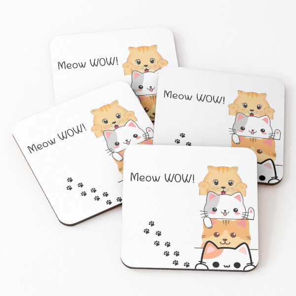 Item preview, Meow WOW! Cute Stacked Cats designed and sold by Honey & Sarcasm .