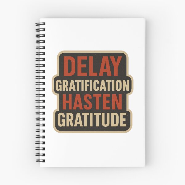 Item preview, Delay Gratification Hasten Gratitude designed and sold by Better4Tomorrow.