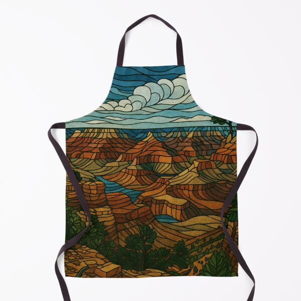 Item preview, Grand Canyon Stained Glass Landscape designed and sold by AstralFiber.