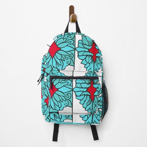 Item preview, Turquoise Floral Geometric Pattern designed and sold by Homekero.