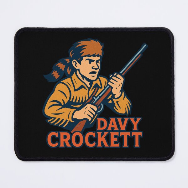 Item preview, Davy Crockett – Cartoon Style Texas Frontiersman | Alamo Hero Artwork designed and sold by jelonkaa.