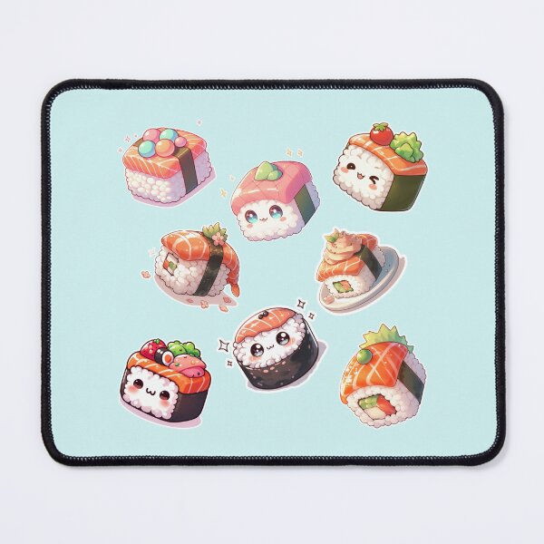 Item preview, Kawaii Sushi Manga Anime – Cute Chibi Japanese Food designed and sold by Sugar Wisdom .