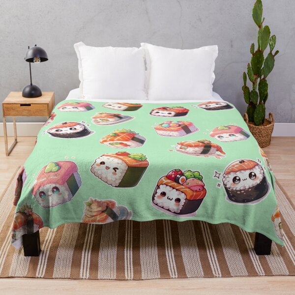 Item preview, Kawaii Sushi Manga Anime – Cute Chibi Japanese Food designed and sold by Sugar Wisdom .