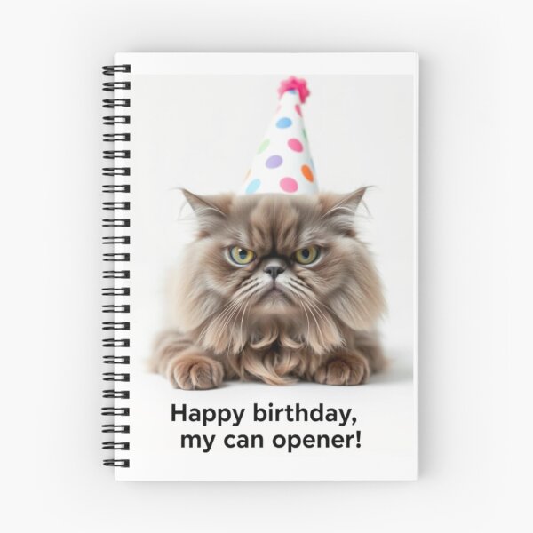 Item preview, Happy birthday my can opener funny prank meme gift weird cat satire designed and sold by CheeseBlueprint.