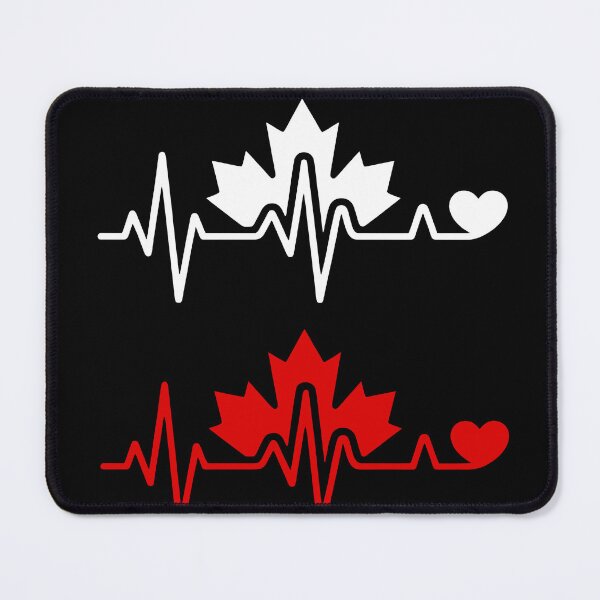 Item preview, Heartbeats in the shape of the Maple Leaf Canada designed and sold by Paper Drip.