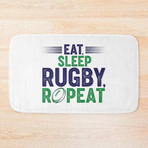 Item preview, Eat Sleep Rugby Repeat Shirt designed and sold by Tomsthreadz.