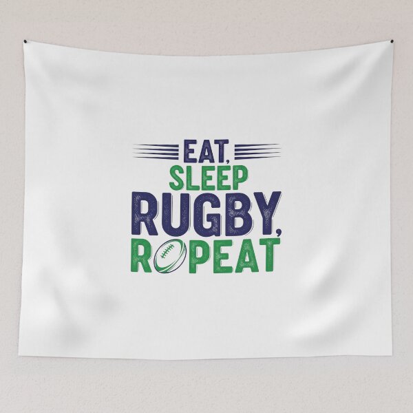 Item preview, Eat Sleep Rugby Repeat Shirt designed and sold by Tomsthreadz.