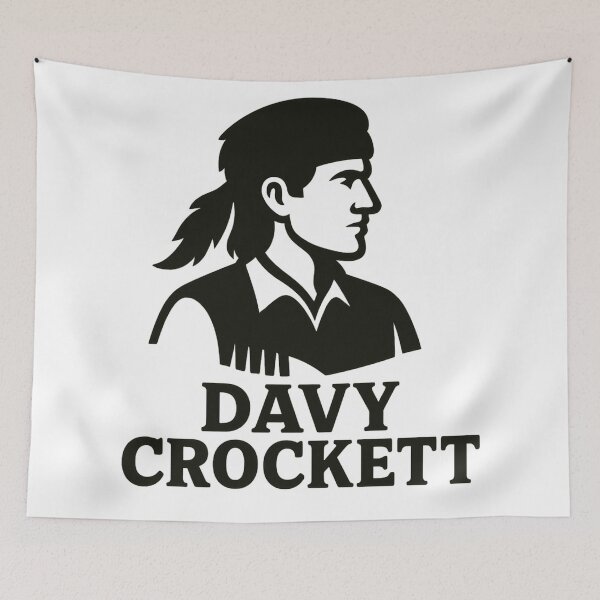 Item preview, Davy Crockett – Minimalist Silhouette | Texas Legend Artwork designed and sold by jelonkaa.