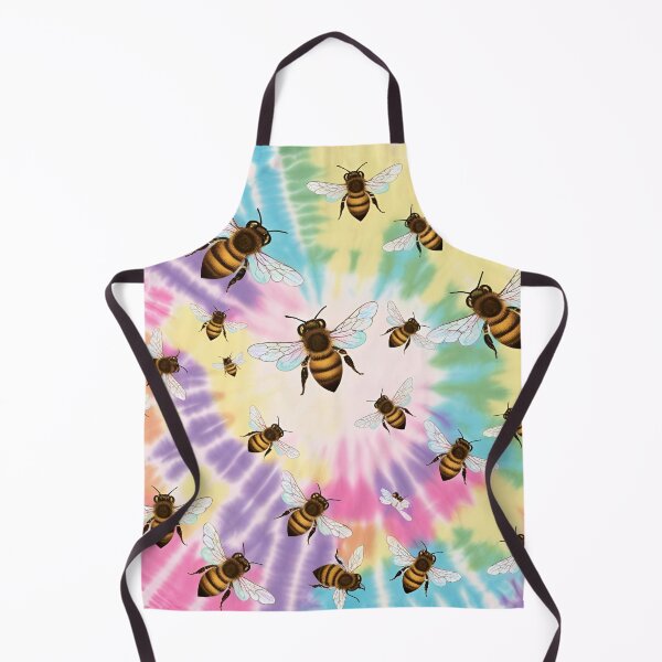 Item preview, Colorful Tie-Dye Honey Bee Pattern designed and sold by Homekero.