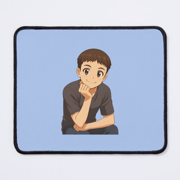 Item preview, Relaxed Anime Boy with Sweet Smile – Kawaii Portrait designed and sold by Twittlefish.