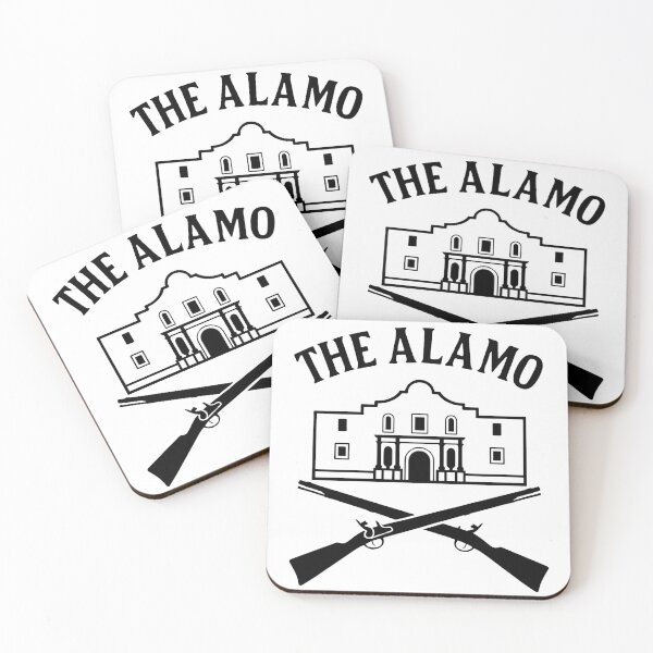 Item preview, The Alamo – Black and White Poster with Crossed Muskets | Texas History Art designed and sold by jelonkaa.