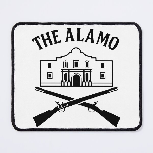 Item preview, The Alamo – Black and White Poster with Crossed Muskets | Texas History Art designed and sold by jelonkaa.