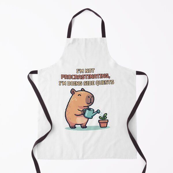 Item preview, Capybara Doing Side Quests - Funny Gamer Procrastination designed and sold by FreshPrintCo.