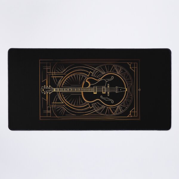 Item preview, d'angelico Art Deco Strings” Jazz Guitar Tee designed and sold by Uglyandcute.