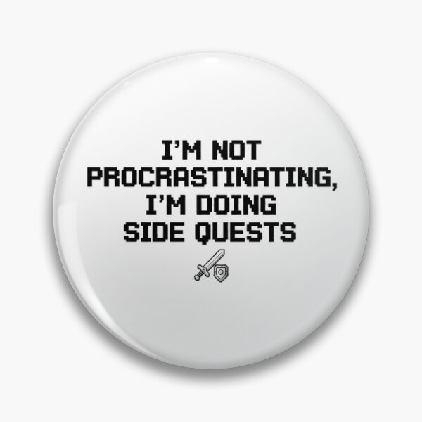 Item preview, Doing Side Quests - Funny RPG Gamer Quote Pixel Art designed and sold by FreshPrintCo.