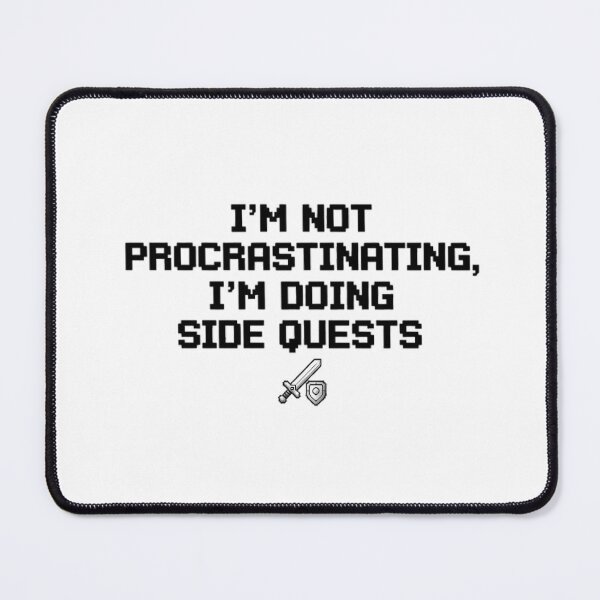 Item preview, Doing Side Quests - Funny RPG Gamer Quote Pixel Art designed and sold by FreshPrintCo.