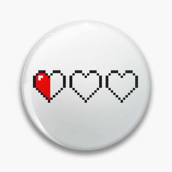Item preview, Pixel Heart Health Bar - Low HP 8-Bit Retro Gaming designed and sold by FreshPrintCo.