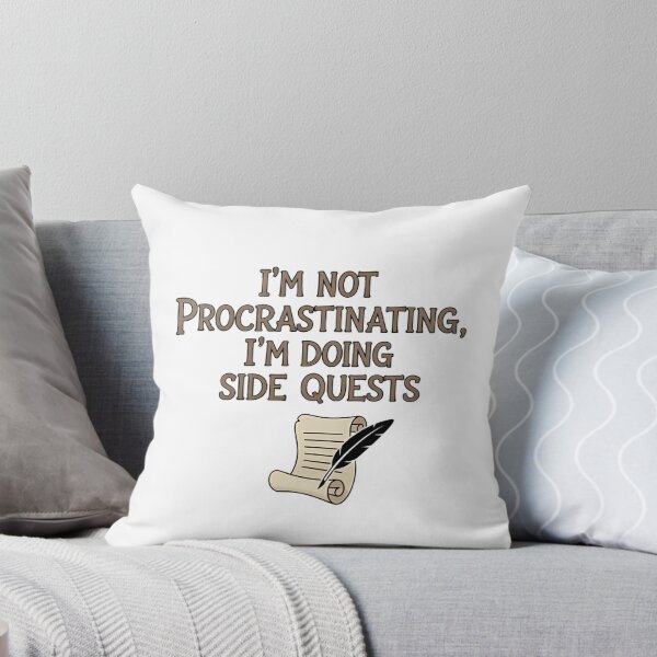 Item preview, Doing Side Quests - Funny Writer & RPG Procrastination Quote designed and sold by FreshPrintCo.