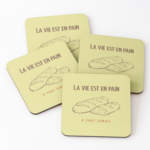Item preview, La Vie Est en Pain – French Baguette Art Tee designed and sold by Novel Works Studio.