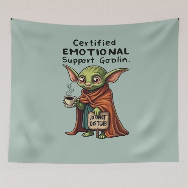 Item preview, Certified Emotional Support Goblin designed and sold by Uglyandcute.