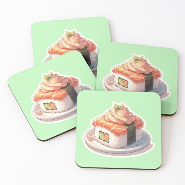 Item preview, Kawaii Sushi Manga Anime – Cute Chibi Japanese Food designed and sold by Sugar Wisdom .